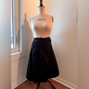 Black cotton wrap skirt size M